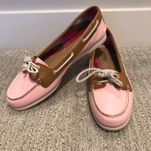 Pink/Tan Sperry Top-Sider, Size 7